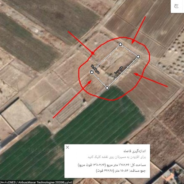 فروش باغ چهار دیواری جنب تالار ماهان